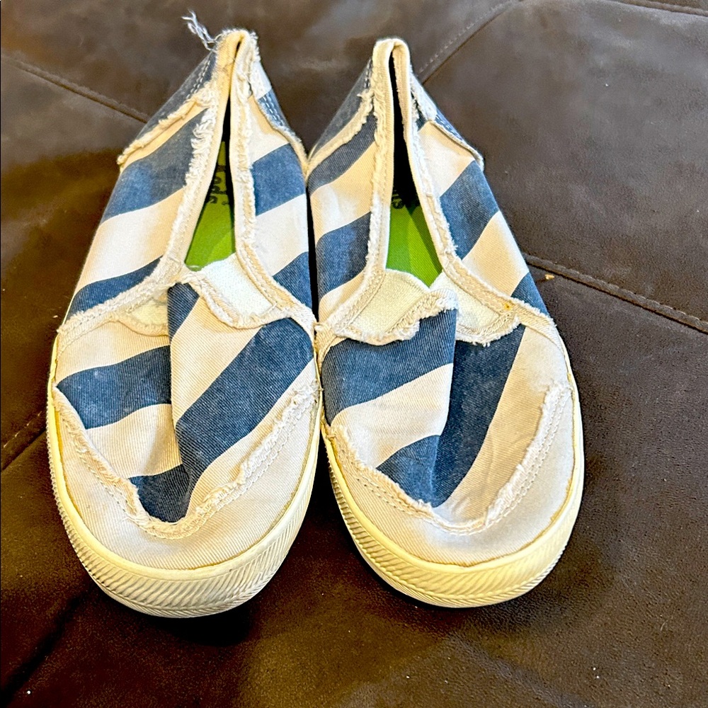 Keds boat shoe type sneaker slide. 7